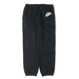 Supreme シュプリーム パンツ サイズ:M 21SS NIKE Cargo Sweatpant ナイキ スネークロゴ カーゴ スウェットパンツ ブラック 黒 ボトムス ズボン コラボ 【メンズ】【中古】【K4061】