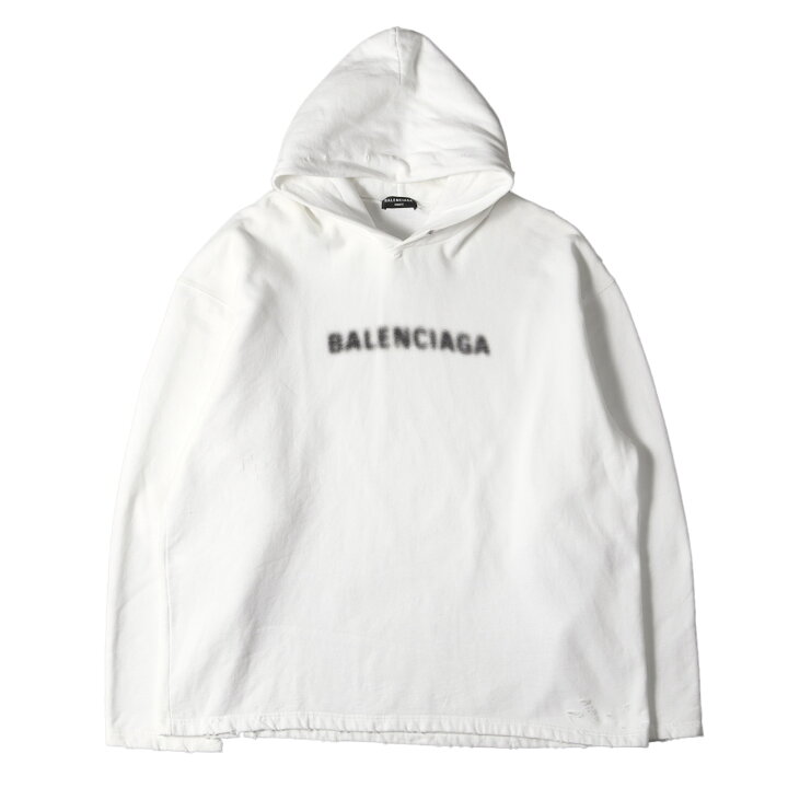 楽天市場】BALENCIAGA バレンシアガ パーカー サイズ:L 21AW ダメージ  