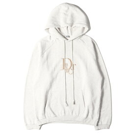 Dior HOMME ディオールオム パーカー サイズ:X3L 23SS ERL ロゴ 刺繍 スウェットパーカー ERL LOGO GLITTER EMBROIDERED HOODIE トップス フーデッド スウェットシャツ プルオーバー 裏起毛 オートミール イタリア製【メンズ】【中古】【美品】【K4065】