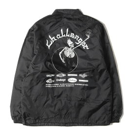 CHALLENGER チャレンジャー ジャケット サイズ:M 17AW 8周年記念 8ボール コーチジャケット 8th ANNIVERSARY 8BALL COACH JACKET ブラック アウター ブルゾン 上着【メンズ】【中古】【美品】【K4099】