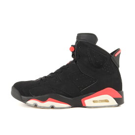 NIKE ナイキ サイズ:27.0cm AIR JORDAN 6 RETRO INFRARED 2018年製 / 384664-060 エアジョーダン6 レトロ ブラック インフラレッド 黒赤 US9 ハイカット スニーカー バッシュ シューズ 靴【メンズ】【中古】【美品】【K4108】