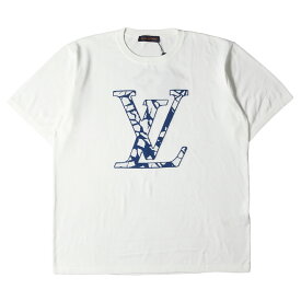 LOUIS VUITTON ルイヴィトン Tシャツ サイズ:5L 24SS LV SKI ショートスリーブ コットン クルーネック ニット 半袖Tシャツ RM241M AUR HQN13W 1AFAND ハイゲージ ホワイト 白 イタリア製 トップス カットソー【メンズ】【K4066】