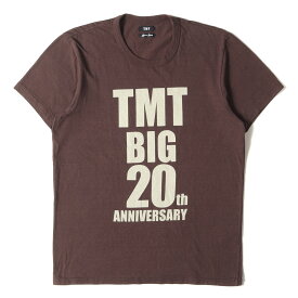 TMT ティーエムティー Tシャツ サイズ:L 19SS 20周年記念 TMT BIG 20 クルーネック 半袖Tシャツ ブラウン トップス カットソー【メンズ】【中古】【美品】【K4103】