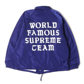 Supreme シュプリーム ジャケット サイズ:S 20SS World Famousロゴ コーチジャケット / World Famous Coaches Jacket ロイヤル アウター ブルゾン 上着【メンズ】【中古】【美品】【K4112】