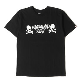 STUSSY ステューシー Tシャツ サイズ:M mastermind JAPAN スカルボーン クルーネック 半袖Tシャツ ブラック 黒 トップス カットソー コラボ【メンズ】【中古】【K4086】