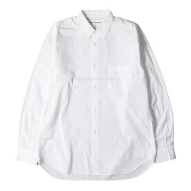 COMME des GARCONS SHIRT コムデギャルソン シャツ サイズ:M コットンブロード プレーン 長袖シャツ FO01B201 無地 フォーマル ドレス ホワイト 白 トップス カジュアルシャツ フランス製【メンズ】【中古】【K4068】