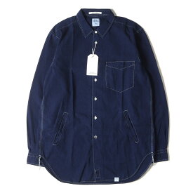 BEDWIN ベドウィン シャツ サイズ:3 サイドポケット付き シャンブレーシャツ L/S CHAMBRAY SIDE POCKET SHIRT SHAW インディゴ トップス カジュアルシャツ 長袖【メンズ】【K4070】