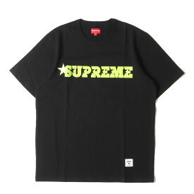 Supreme シュプリーム Tシャツ サイズ:M 20SS スターロゴ ワッペン ヘビーウェイト クルーネック 半袖Tシャツ Star Logo S/S Top ブラック 黒 トップス カットソー【メンズ】【K4070】