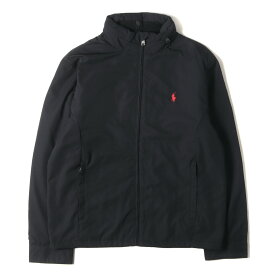 POLO Ralph Lauren ポロ ラルフローレン ジャケット サイズ:M 22SS 裏地キルティング ウインドブレイカージャケット ブラック 黒 アウター ブルゾン 上着【メンズ】【中古】【美品】【K4062】