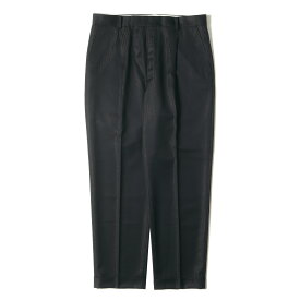 WACKO MARIA ワコマリア パンツ サイズ:XL 22AW ラメ ストライプ プリーツ スラックスパンツ GLITTER STRIPED PLEATED TROUSERS ブラック 黒 ボトムス ズボン【メンズ】【中古】【新品同様】【K4095】