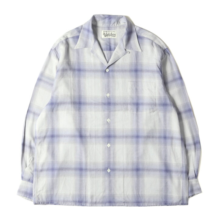 美品 WACKO MARIA ワコマリア シャツ サイズ:XL 23SS オンブレチェック 