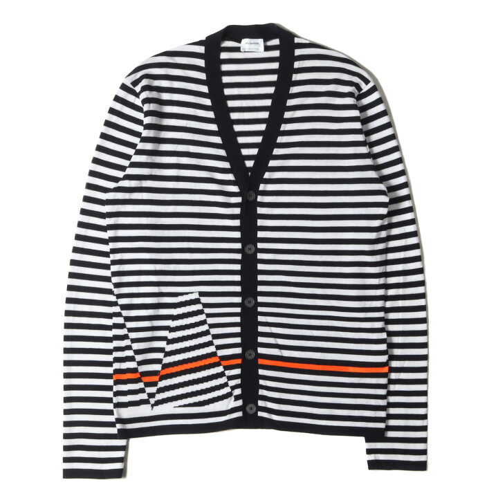 楽天市場】JIL SANDER ジル・サンダー ボーダー カーディガン サイズ 