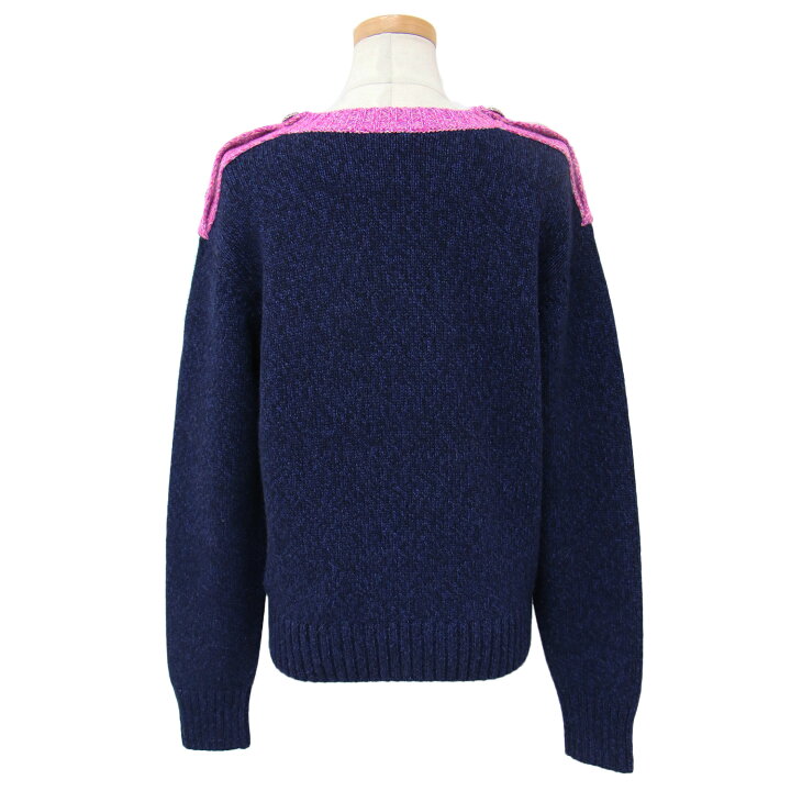 楽天市場】CHANEL シャネル ニット カシミヤ ネイビー ピンク 36(S 