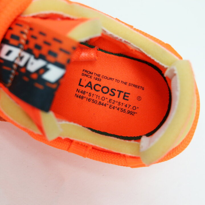 楽天市場】LACOSTE ラコステ スニーカー オレンジ 6.5(23.5〜24.0cm