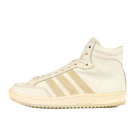 adidas vintage アディダスヴィンテージ サイズ:28.0cm / 80s TOURNEY HI フランス製 デッドストック ターニー ハイ ホワイト ナチュラル US8 / 80年代 ハイカット スニーカー シューズ 靴【メンズ】【中古】【K4092】