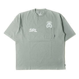 NEIGHBORHOOD ネイバーフッド Tシャツ サイズ:M 23SS SRL シェルテック オーバーサイズ ポケット クルーネック 半袖Tシャツ SRL . SHELTECH CREWNECK SS-2 グレー トップス カットソー【メンズ】【中古】【美品】【K4103】