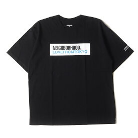 NEIGHBORHOOD ネイバーフッド Tシャツ サイズ:M 23SS ボックスロゴ クルーネック 半袖Tシャツ NH 231 SPOT . TEE SS-2 ブラック 黒 トップス カットソー【メンズ】【K4103】