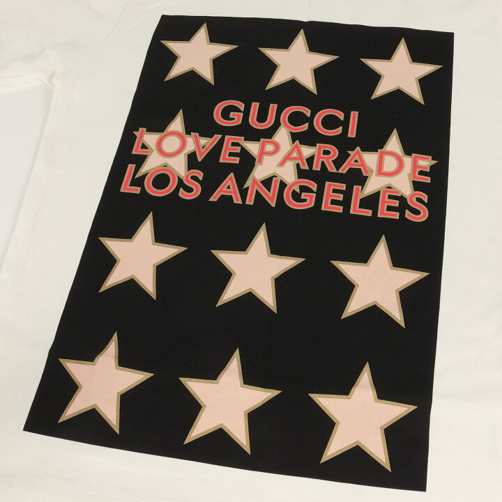 楽天市場】GUCCI グッチ Tシャツ サイズ:L 22SS ロゴ ラブパレード  