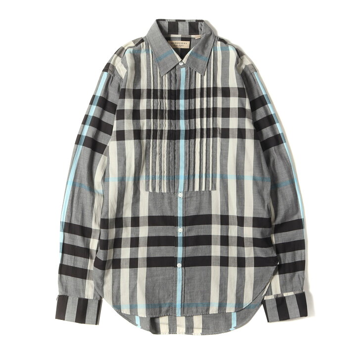 楽天市場】BURBERRY バーバリー シャツ サイズ:M フロントプリーツ 
