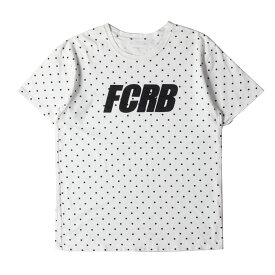 F.C.Real Bristol エフシーレアルブリストル Tシャツ サイズ:XL ロゴワッペン 刺繍 ドット クルーネック 半袖Tシャツ FCRB-156026 ホワイト 白 日本製 トップス カットソー【メンズ】【中古】【K4100】