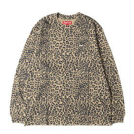 Supreme シュプリーム Tシャツ サイズ:M 23AW スモール ボックスロゴ ロングスリーブTシャツ Small Box L/S Tee Leopard / トップス 長袖 カットソー 総柄 レオパード 【メンズ】【K4100】