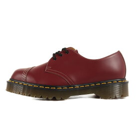 COMME des GARCONS HOMME DEUX コムデギャルソン オムドゥ サイズ:27.0cm 21SS Dr.Martens 1461 TOE GUARD CDG (DG-K102) / トゥキャップ 3ホール シューズ ENGLAND製 チェリーレッドUS9 コラボ ブーツ 靴【メンズ】【K4092】