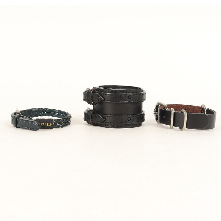 楽天市場】WTAPS ダブルタップス レザー ブレスレット 3種セット 