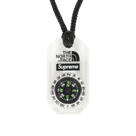 Supreme シュプリーム 18AW THE NORTH FACE コンパス ネックレス Compass Necklace クリア ノースフェイス コラボ アイテム【メンズ】【中古】【K4097】