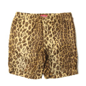 Supreme シュプリーム パンツ サイズ:32 14SS レオパード柄 フェイクファー ショーツ Fur Belted Short ボトムス ショートパンツ ズボン【メンズ】【中古】【K4106】