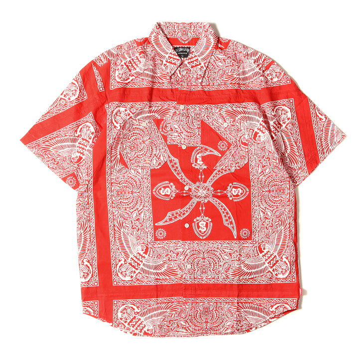 楽天市場】STUSSY ステューシー シャツ サイズ:L 00s バンダナ柄 