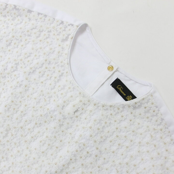 楽天市場】DRAWER ドゥロワー ブラウス ホワイト サイズ:36(S) 24春夏  