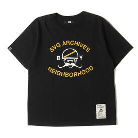 NEIGHBORHOOD ネイバーフッド Tシャツ サイズ:1 SVG グラフィック クルーネック 半袖Tシャツ ブラック 黒 トップス カットソー【メンズ】【中古】【K4099】