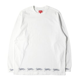 Supreme シュプリーム Tシャツ サイズ:XL 22AW シグネチャーロゴ ロングスリーブTシャツ Signature L/S Top ホワイト 白 トップス カットソー 長袖【メンズ】【中古】【K4099】