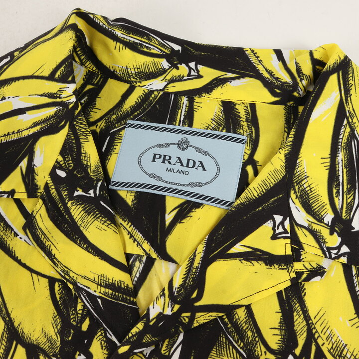 楽天市場】PRADA プラダ シャツ サイズ:S ファイヤーパターン バナナ 