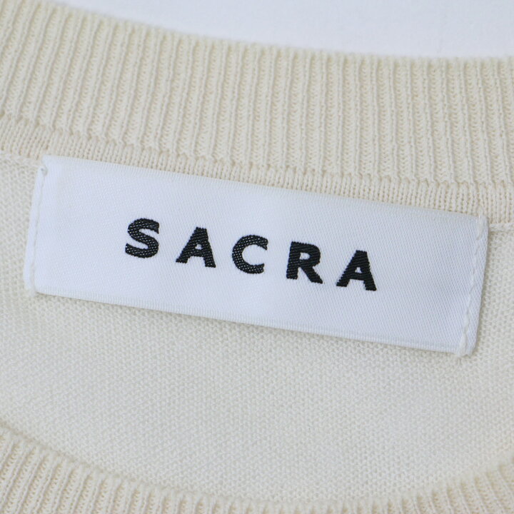 楽天市場】SACRA サクラ ニット コットン シルク アイボリー 38(M 