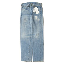 Levis LVC リーバイス デニムパンツ サイズ:32×36 00s 1966年復刻 501XX-501 BigE ダメージリペア加工 デニムパンツ 66501-0189 日本製 デッドストック インディゴ ボトムス ジーンズ ジーパン【メンズ】【中古】【K4626】