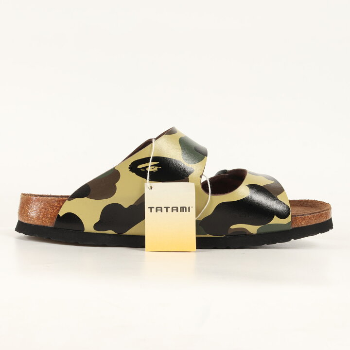 ABC CAMO SLIDE SANDALS | bape.com ベイプ カモ柄 サンダル BAPE A 