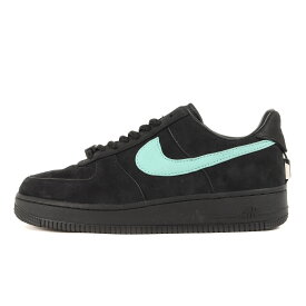 NIKE ナイキ サイズ:25.5cm TIFFANY & Co. AIR FORCE 1 1837 (DZ1382-001) ティファニー エアフォース1 ロー ブラック 黒 US7.5 コラボ ローカット スニーカー シューズ 靴【メンズ】【中古】【美品】【K4111】