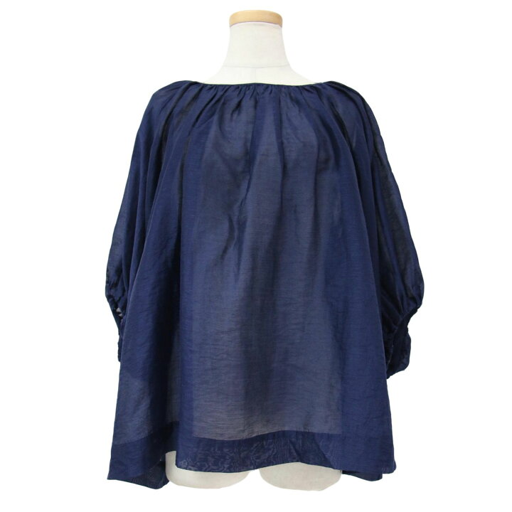 楽天市場】OHGA オーガ ブラウス ネイビー 紺 サイズ:FREE バック  