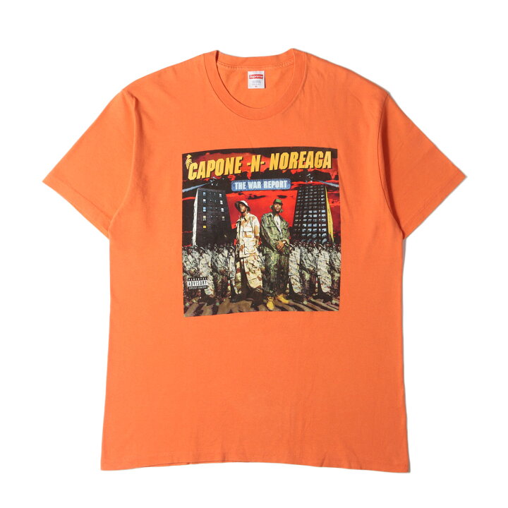 Supreme シュプリーム Tシャツ・カットソー XL オレンジ 【古着  