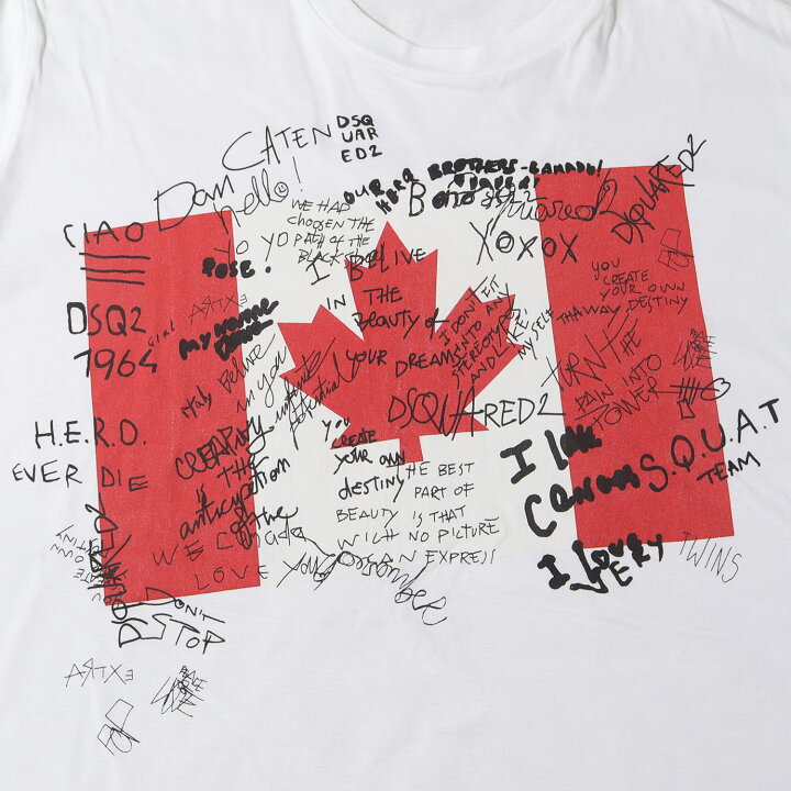 楽天市場】DSQUARED2 ディースクエアード Tシャツ サイズ:XL 22SS 国旗  