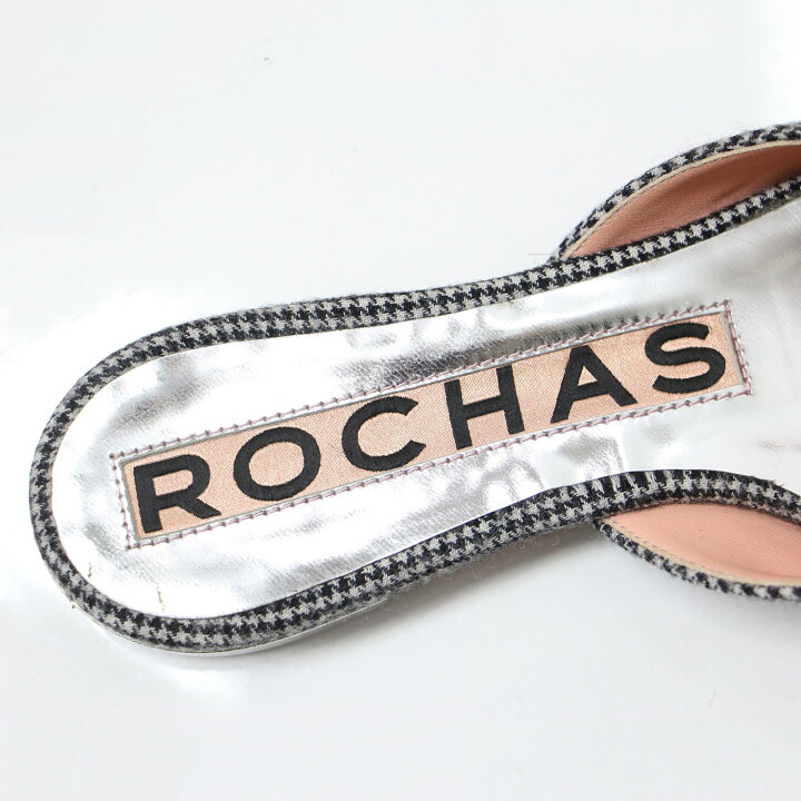 楽天市場】ROCHAS ロシャス パンプス ミュール グレー系 37(23.5cm) R 