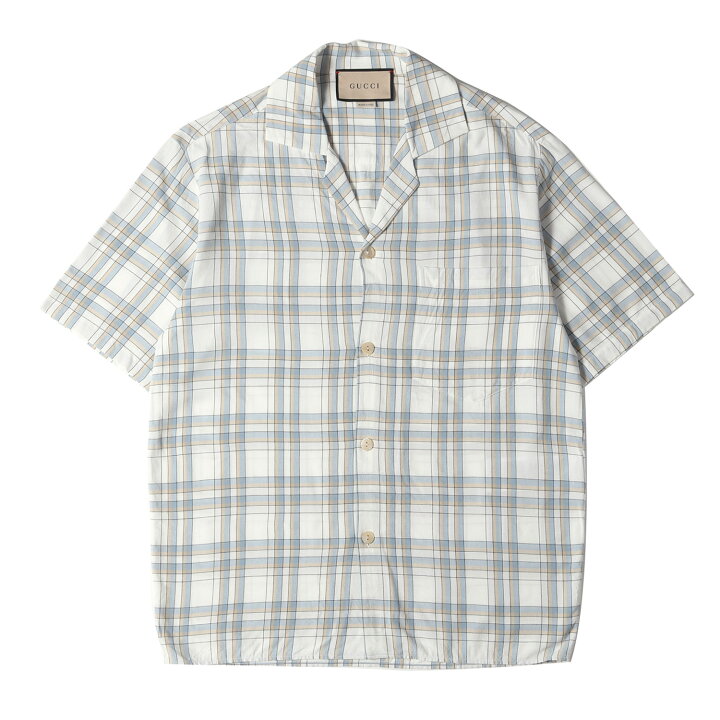 楽天市場】GUCCI グッチ シャツ サイズ:44 22SS チェック レーヨン 