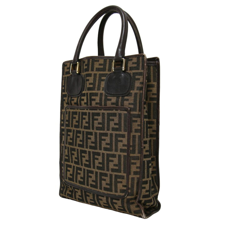楽天市場】FENDI フェンディ バッグ トートバッグ ブラウン ズッカ柄  