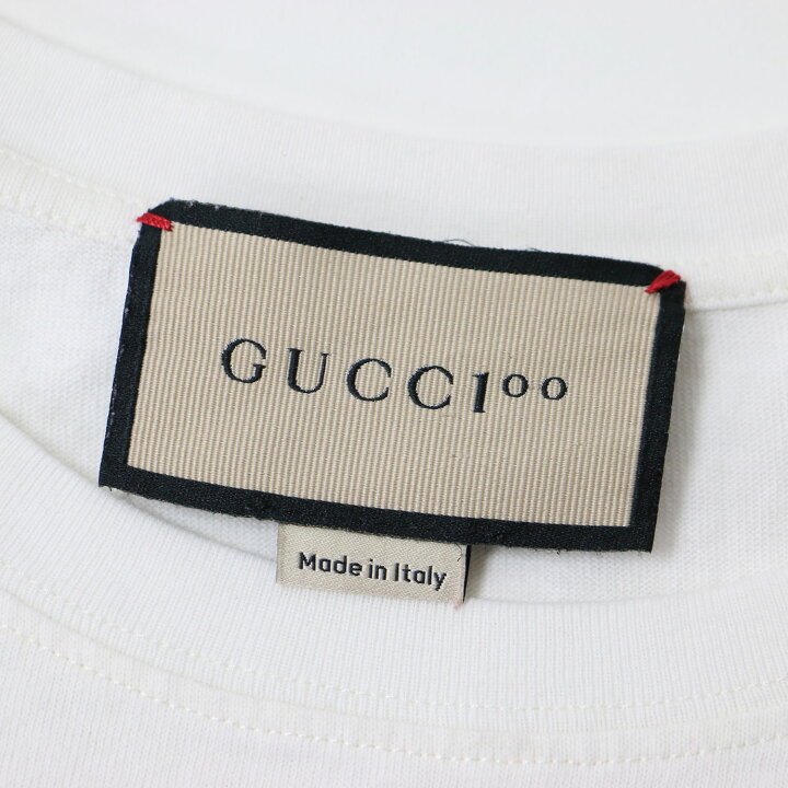 楽天市場】GUCCI グッチ Tシャツ 100周年 MUSIC IS MINE ホワイト 白 