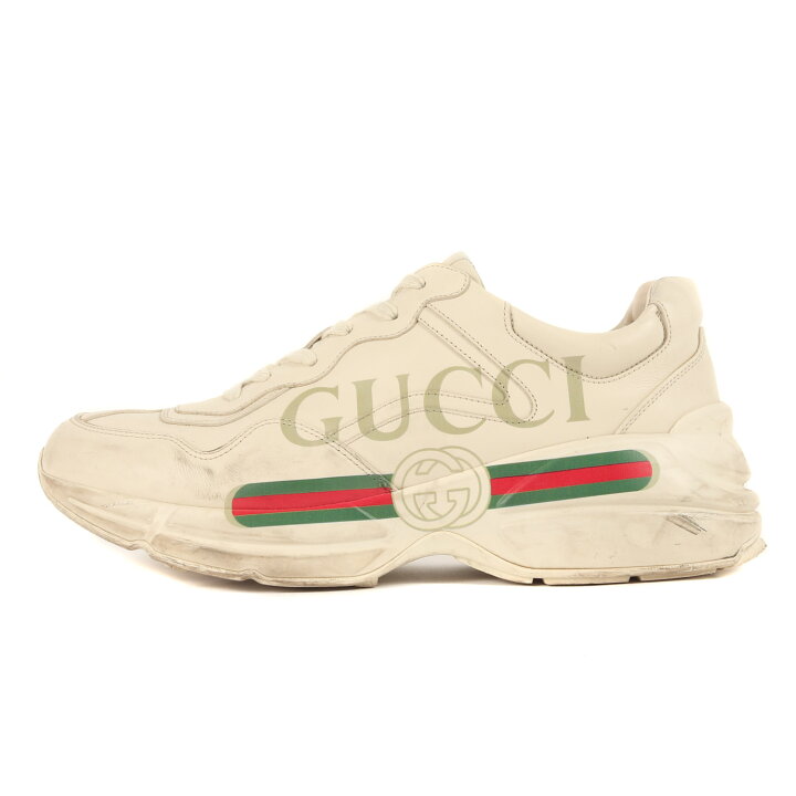 楽天市場】GUCCI グッチ サイズ:8(27cm相当) ヴィンテージ ロゴ レザー 