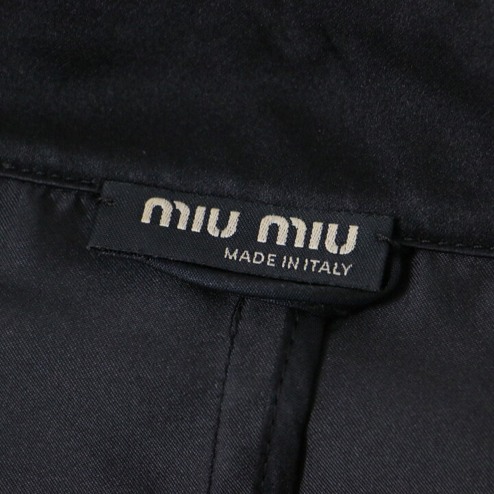 楽天市場】MIUMIU ミュウミュウ コート トレンチコート シルク  