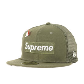 Supreme シュプリーム キャップ サイズ:7 1/2(59.6cm) 23SS NEW ERA ボックスロゴ ベースボール メッシュキャップ Box Logo Mesh Back New Era オリーブ 【メンズ】【K4505】