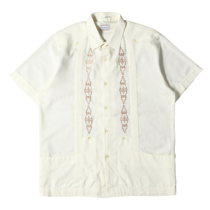 楽天市場】80s オープンカラー コットンポリ 半袖 キューバシャツ 80  