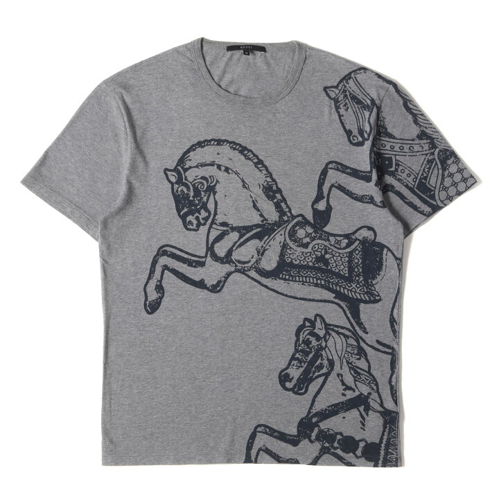 楽天市場】GUCCI グッチ Tシャツ サイズ:M ホースマーク プリント 